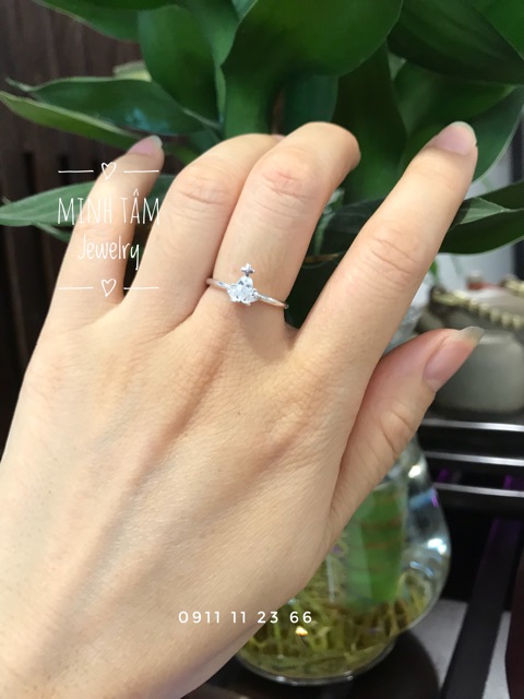 Nhẫn nữ bạc Ý vương miện NBY-0007-Minh Tâm Jewelry