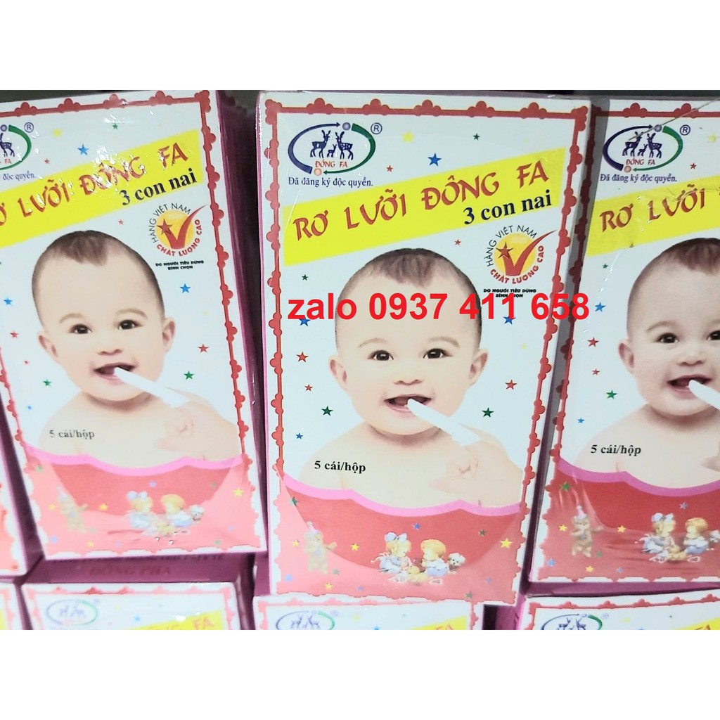 COMBO 10 Hộp (50 Miếng) Rơ Lưỡi Đông Fa Cho Bé