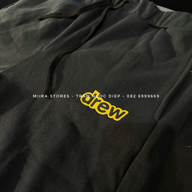 SECRET SWEAT PANTS DESCRIPTION - Quần nỉ jogger in chữ Drew - Drew House BEST QUALITY