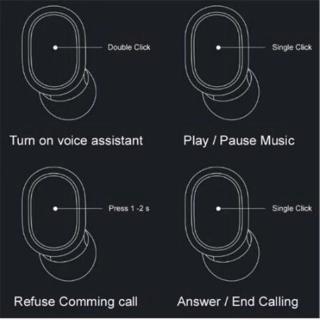 【NEW Original】 Redmi AirDots TWS Mi True Bluetooth Wireless EarBuds Basic Earphones Bluetooth 5.0 earbuds (READY STOCK)