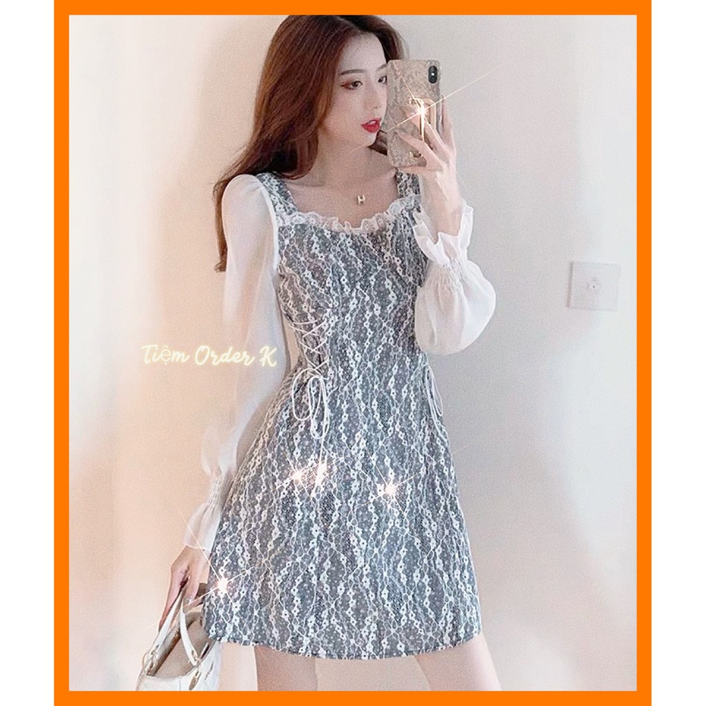 ORDER♥️Đầm,Váy Hoa Nhí Buộc Dây(ảnh thật)Size S,M,L