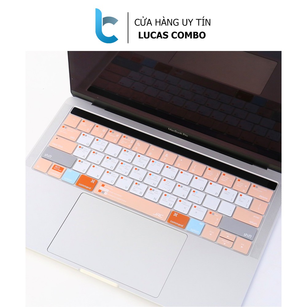 Lót Phím Macbook Bản Phím Tắt Macos JRC Shortcut Chống Nước, Chống Bụi Bẩn, Dễ Dàng Thao Tác Các Phím Tắt Trên MacOS Cam