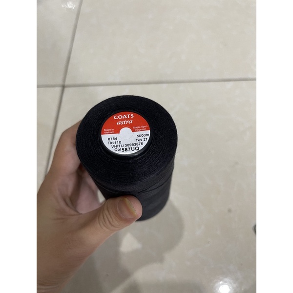 Chỉ may màu đen hãng COATS chuẩn (5000 mét