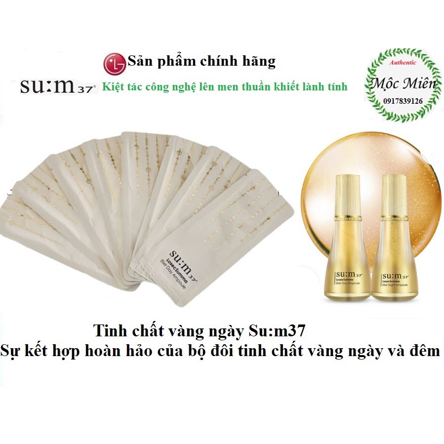 Gói Tinh Chất Vàng Sum Ngày - Su:M37 LosecSumma Elixir Day Ampoule 1ml