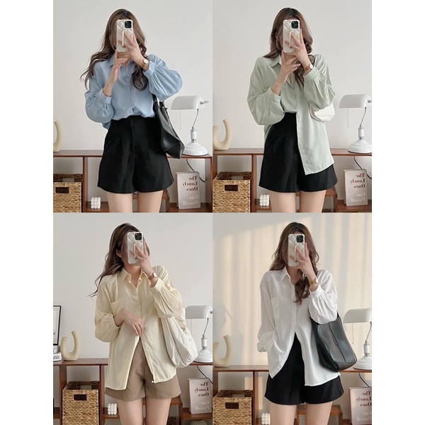 ÁO SƠ MI LỤA MỀM MỊN MÁT