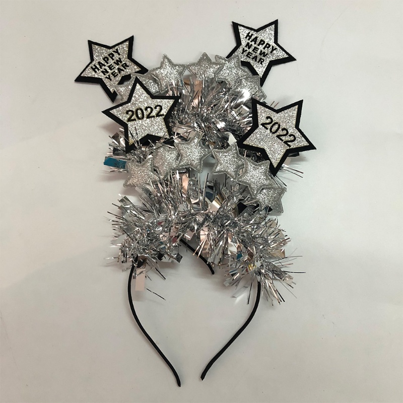 Cài Tóc Hình Ngôi Sao Năm Mới 2022 Đính Kim Sa Lấp Lánh