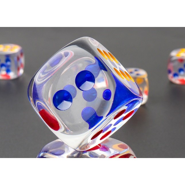 Set 05 viên 1,4cm xí ngầu trong suốt đồ chơi xả stress vui nhộn