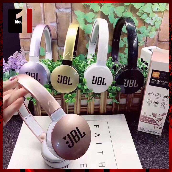 Tai Nghe Headphone Chụp Tai Bluetooth JBL B74 Tai Nghe Nhạc Điện Thoại Có Mic Úp Tai Không Dây
