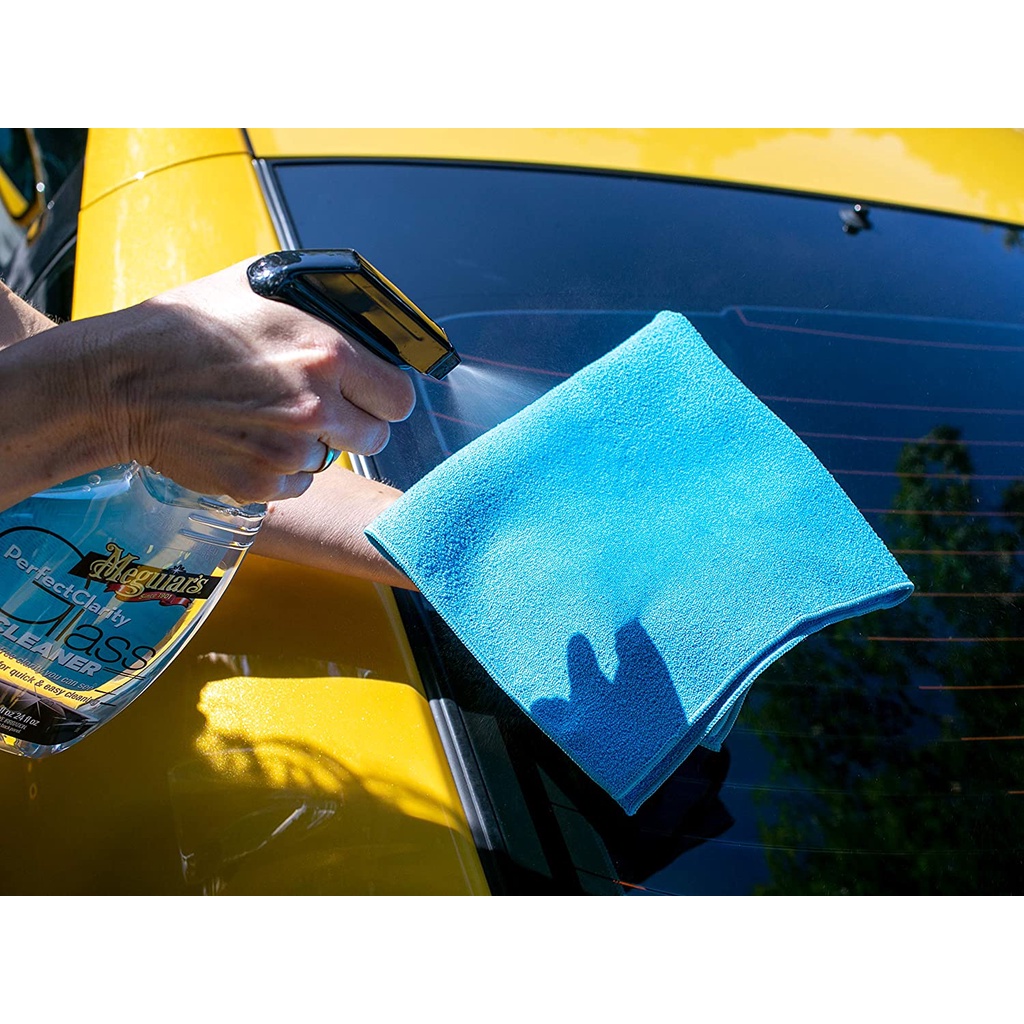 Meguiar's Khăn lau kính xe hơi (màu xanh) - Perfect Clarity Glass Towels, Blue - 1 Pack, X210300