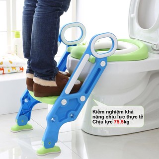 Dụng cụ Ghế ngồi toilet có bậc thang cho bé yêu - Harushop168