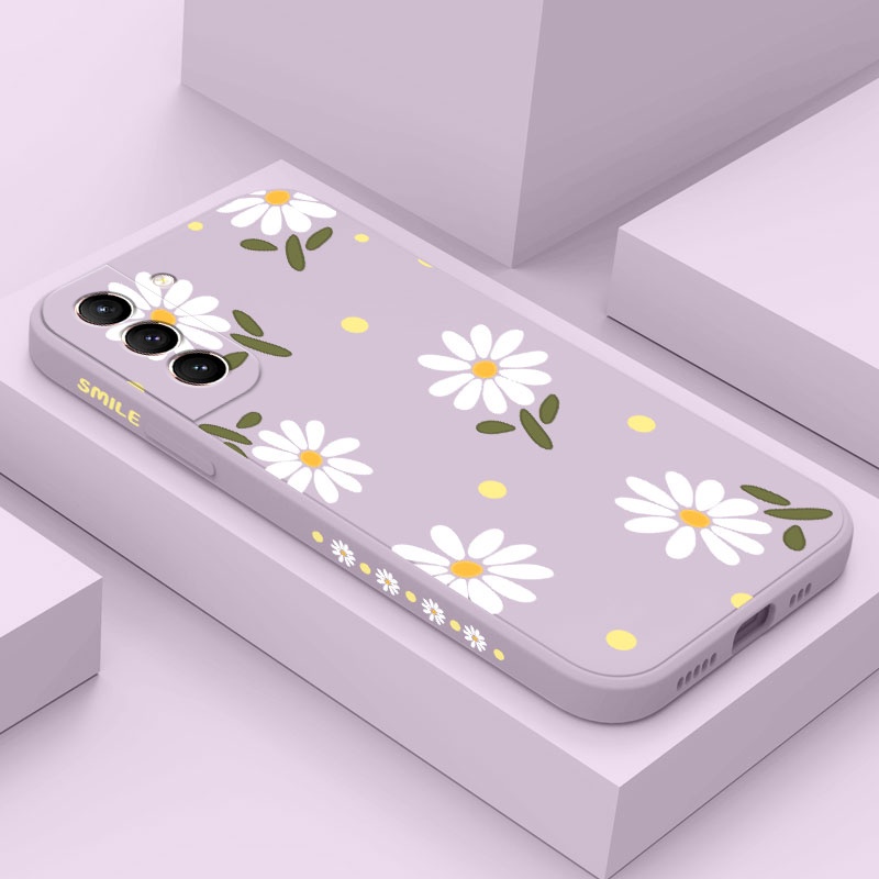 Ốp Điện Thoại Tpu In Hình Hoa Cúc Cho Samsung Galaxy S21 FE Ultra Plus