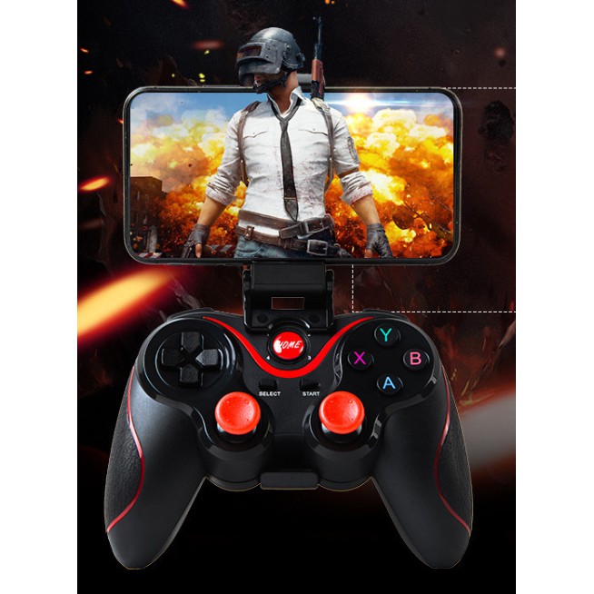 [TẶNG GIÁ KẸP] Tay Cầm Chơi Game Terios C8/ X3 Bluetooth cho máy IOS, ANDROI và TABLET.