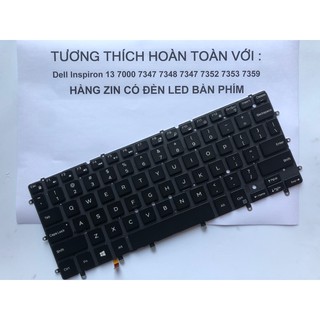 Bàn Phím Laptop Dell Inspiron 13 7000 7347 7348 7352 7353 7359 Hàng Zin Có Đèn Led-Phụ Kiện Giá Sỉ
