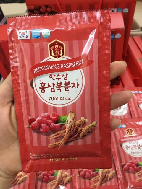 [ HÀNG HOT MỚI VỀ ] NƯỚC HỒNG SÂM PHÚC BỒN TỬ 20 GÓI X 70ML
