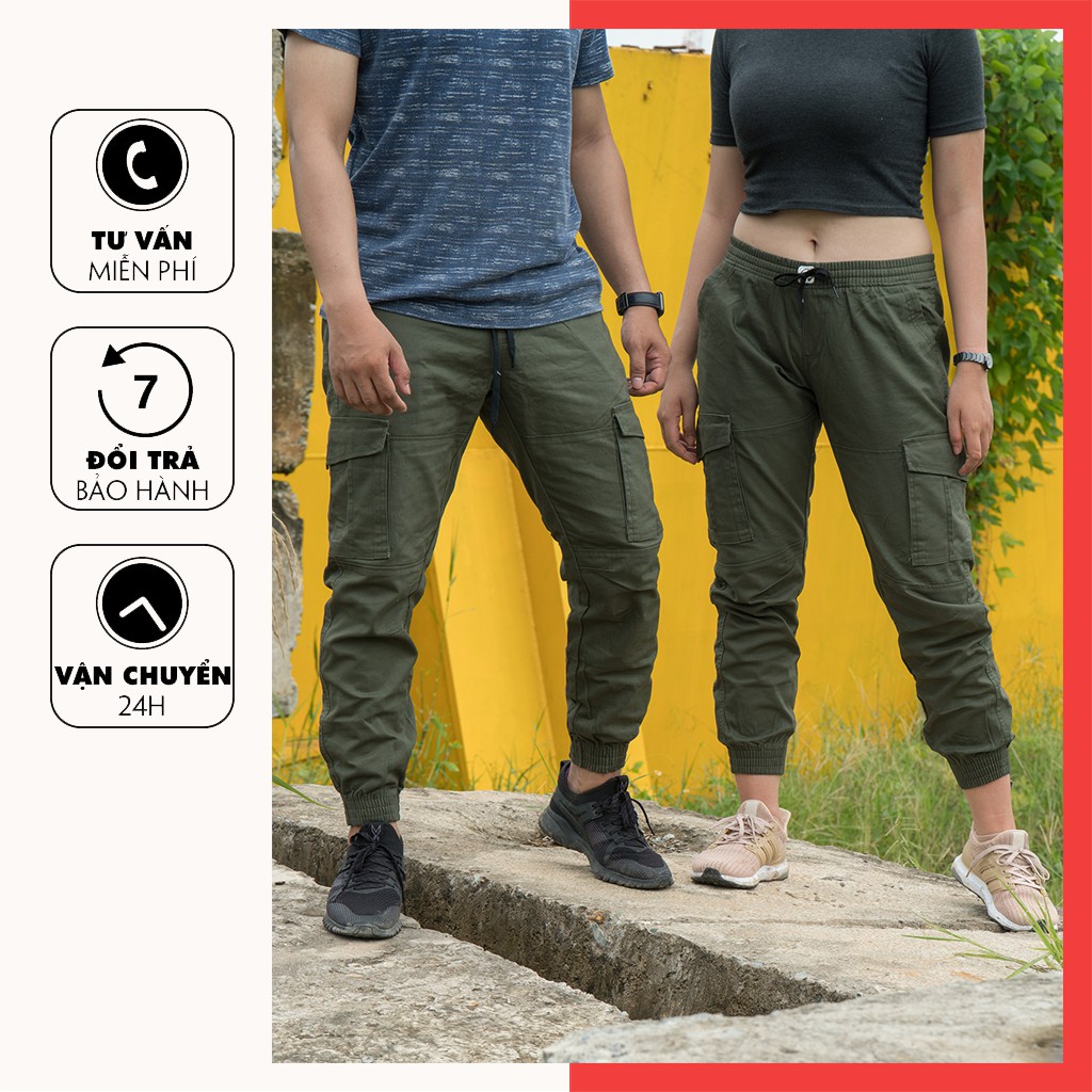 Quần Jogger Túi Hộp Ôm Dáng Kaki Không Nhăn TH03