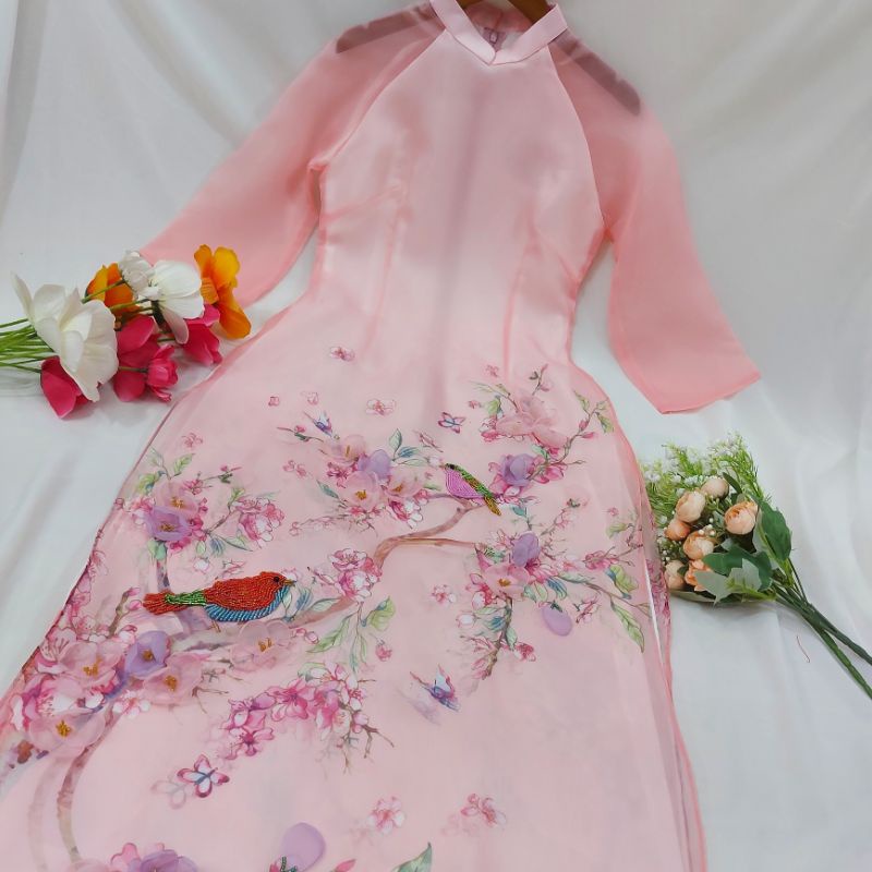 siêu phẩm áo dài  cách tân ogana đính kết cao cấp đẹp sang chảnh hàng thiết kế giá rẻ | BigBuy360 - bigbuy360.vn