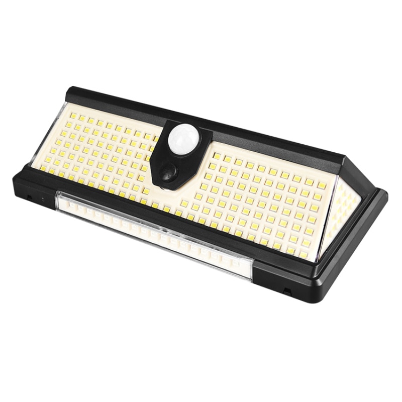 Đèn Led Năng Lượng Mặt Trời Gắn Tường Cảm Biến Chuyển Động Chống Nước IP65 190Led