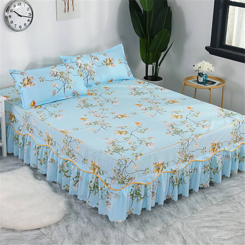 drap giường Vải Lanh Màu Trơn Chống Thấm Nước 1m 1.5 / 2.0m