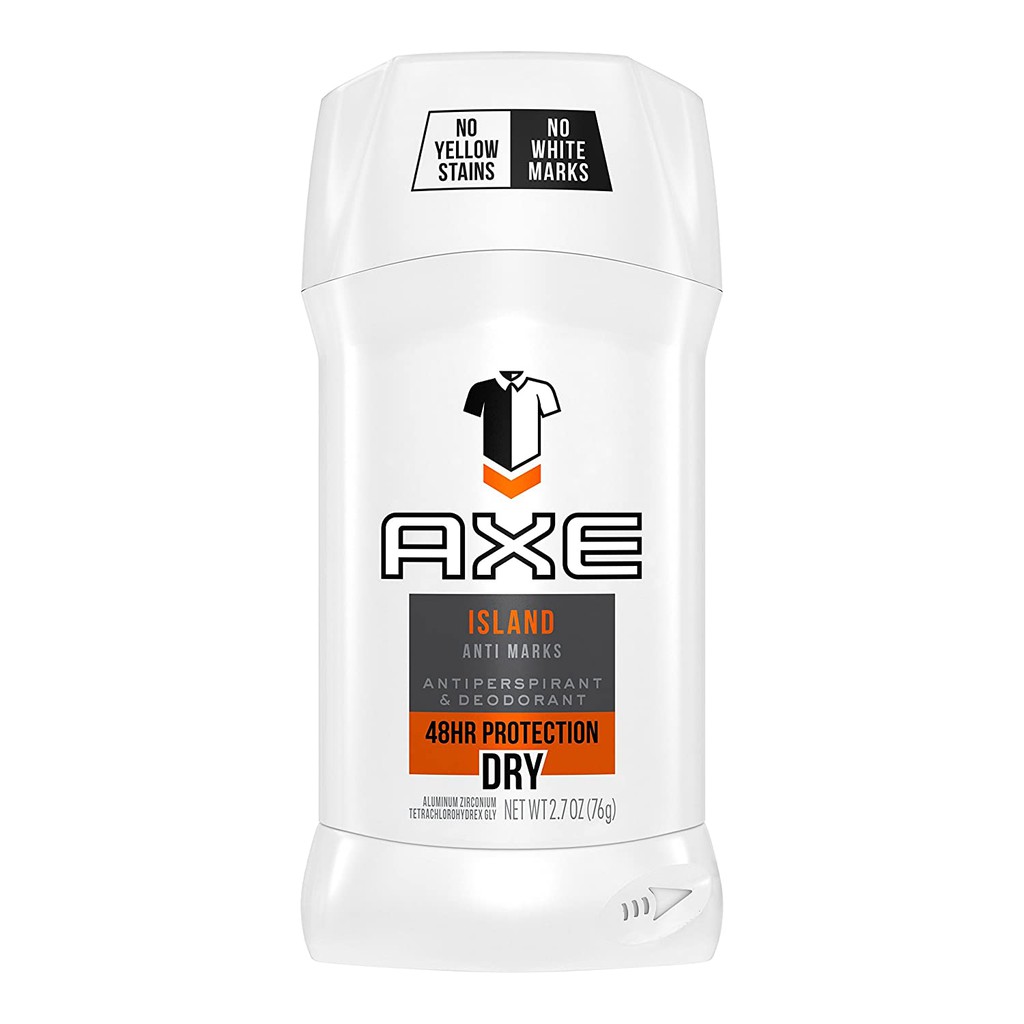 Lăn khử mùi nam dạng sáp AXE 48hr Protection Antiperspirant &amp; Deodorant Signature Island 76g (Mỹ)