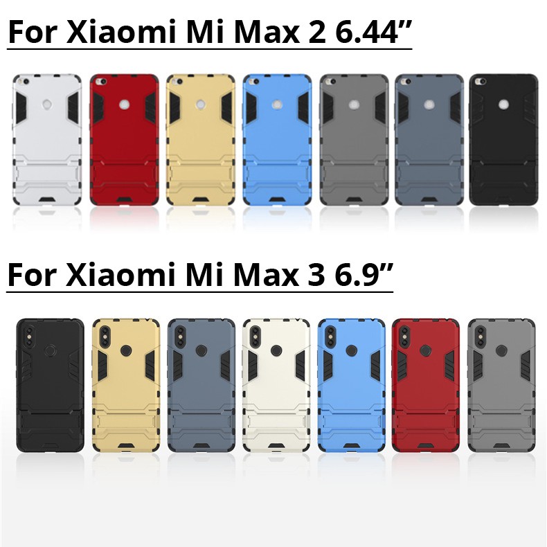 [FREESHIP 99K] Ốp lưng phong cách Iron Man cá tính có giá đỡ cho Xiaomi Mi Max 3 / Xiaomi Mi Max 2