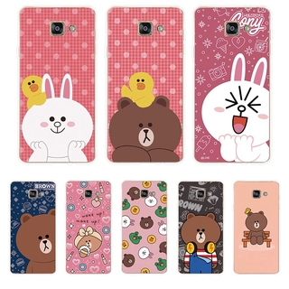 Ốp Lưng Samsung Galaxy A3 A5 A7 2016 2017 TPU mềm Case gấu nâu