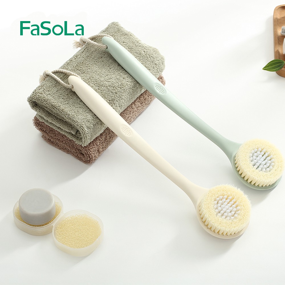 Bàn chải chà lưng cán dài FASOLA FSLJY-282B