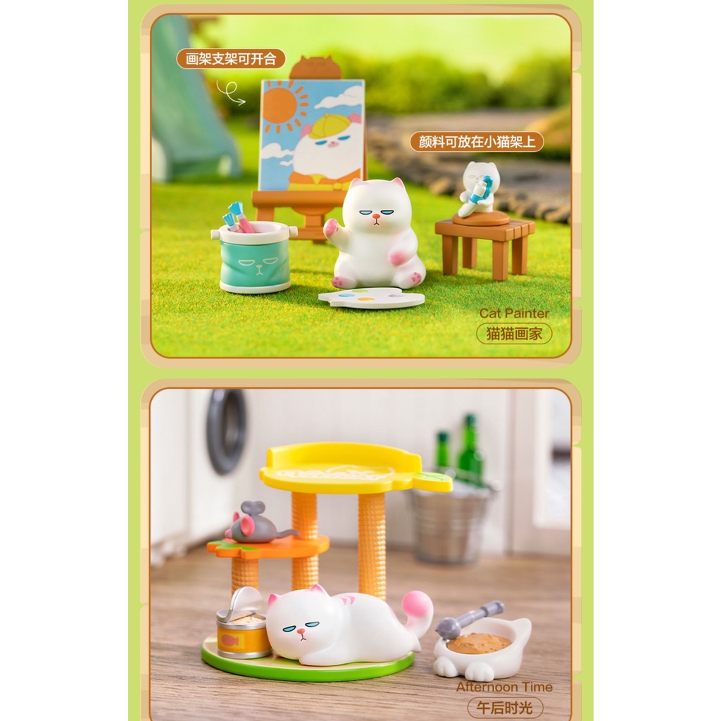 Mô Hình Búp Bê ViViCat Courtyard Series Dễ Thương Có Sẵn