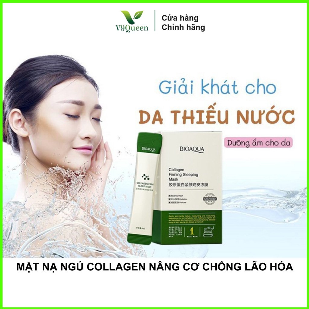 Mặt Nạ Ngủ Collagen Nâng Cơ Dưỡng Ẩm Nuôi Dưỡng Và Cấp Nước Chăm Sóc Da Mặt Nội Địa Chính Hãng