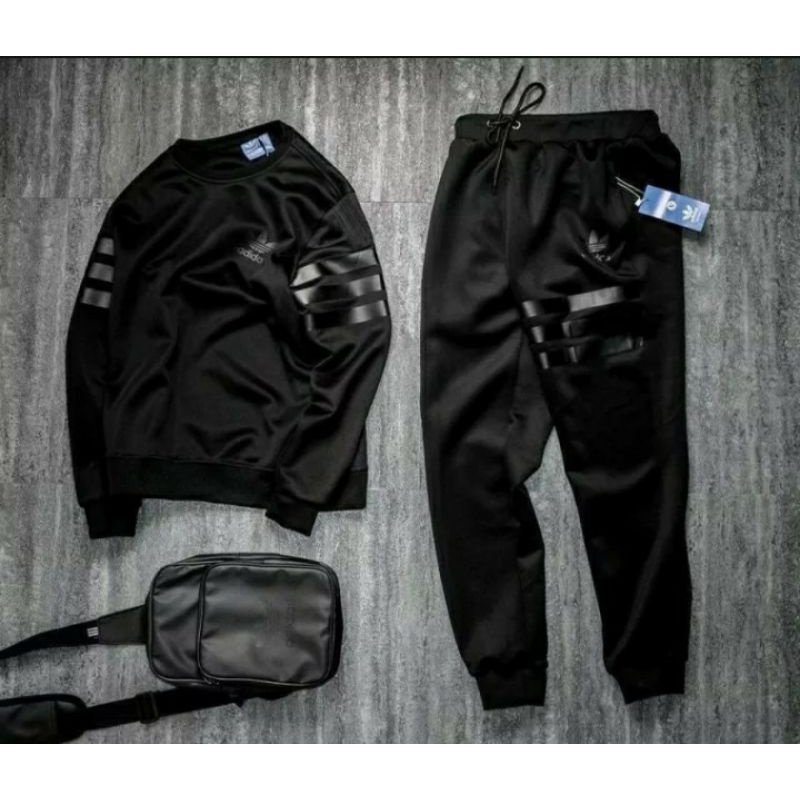 Bộ Nỉ Nam Dài Tay - Đồ Bộ Nam Thể Thao Chạy Sọc Cao Cấp Thu Đông - Set Đồ Bộ Nam Mặc Nhà Chất Nỉ Dài Tay Hot 2022