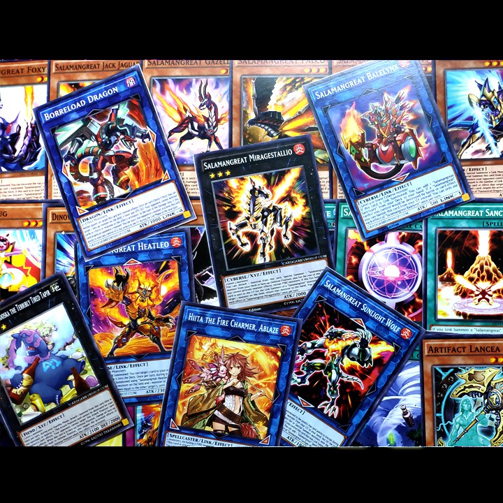 Bài Yugioh ❤️FREESHIP❤️ Thẻ bài Yugioh Salamangreat Soulburner deck 54 lá