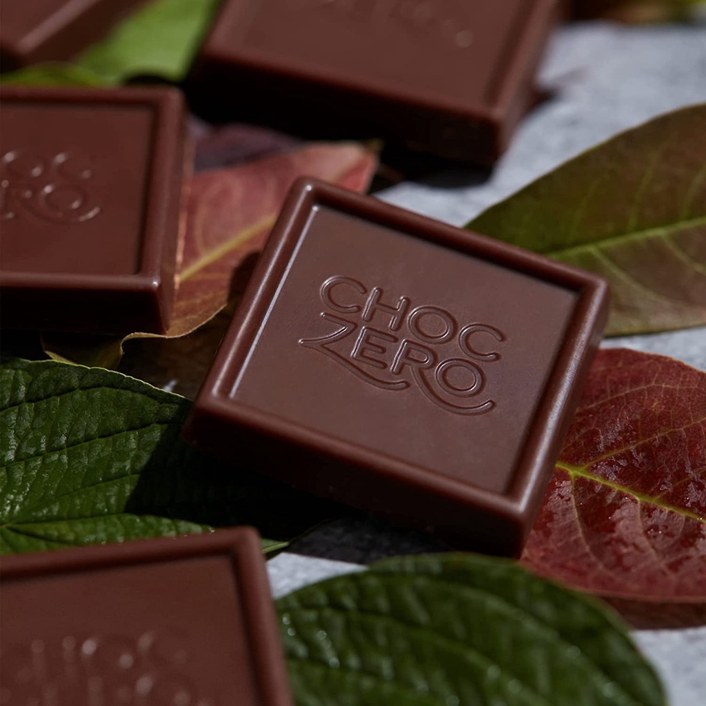 TÚI SOCOLA SỮA VUÔNG Choczero MILK CHOCOLATE SQUARES, KHÔNG ĐƯỜNG, ĂN KIÊNG Keto, Non GMO, Gluten Free, 100g (3.5 oz)