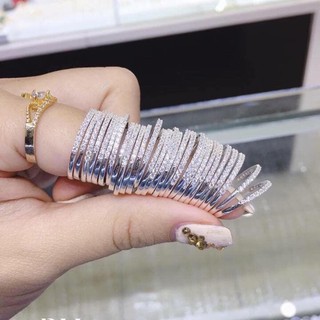 Nhẫn Bạc 1 Viền Đá Mảnh Cho Nữ - Bạc Minh Cảnh