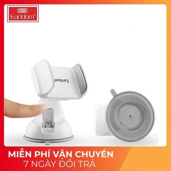 Giá Đỡ Kẹp Điện Thoại Earldom EH02 Chính Hãng Gắn Xe Hơi Xe Ôtô (Có 2 Chân Hút + Chân Kẹp) Đa Năng Tiện Dụng
