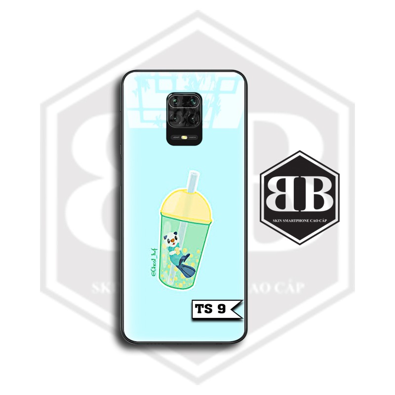 Ốp lưng kính cường lực Xiaomi Redmi Note 10 CC9 Pro / Redmi K20 Mi 9T / Mi CC9 Mi A3 Lite / Note 9 Pro Max ly trà sữa | BigBuy360 - bigbuy360.vn