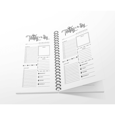 Sổ tay planner gáy xoắn 120 trang - Daily Planner - Sổ Vui mỗi ngày