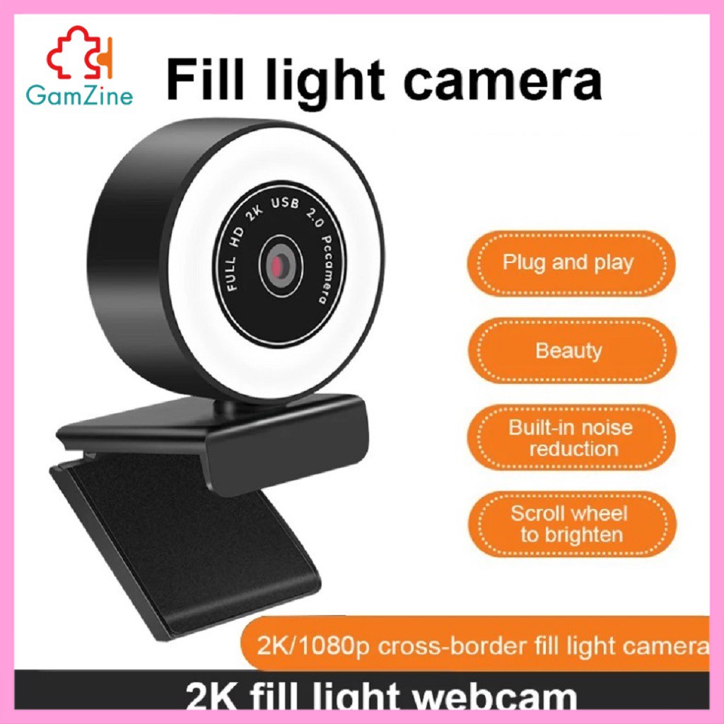 Webcam Mini 1080p / 2k / 5mp Kèm Mic 1080p Cố Định