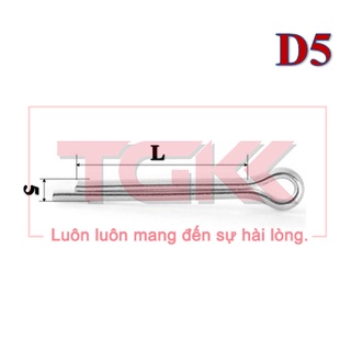 Chốt chẻ mạ D5 (Túi 50)