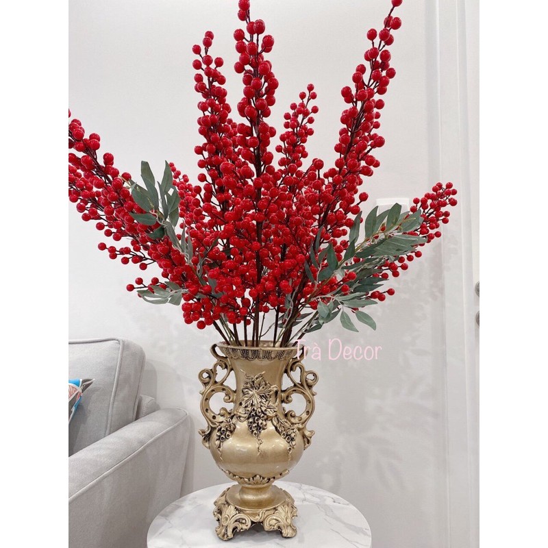 Cành đào đông giả 12 nhánh cao 100cm HÀNG ĐẸP