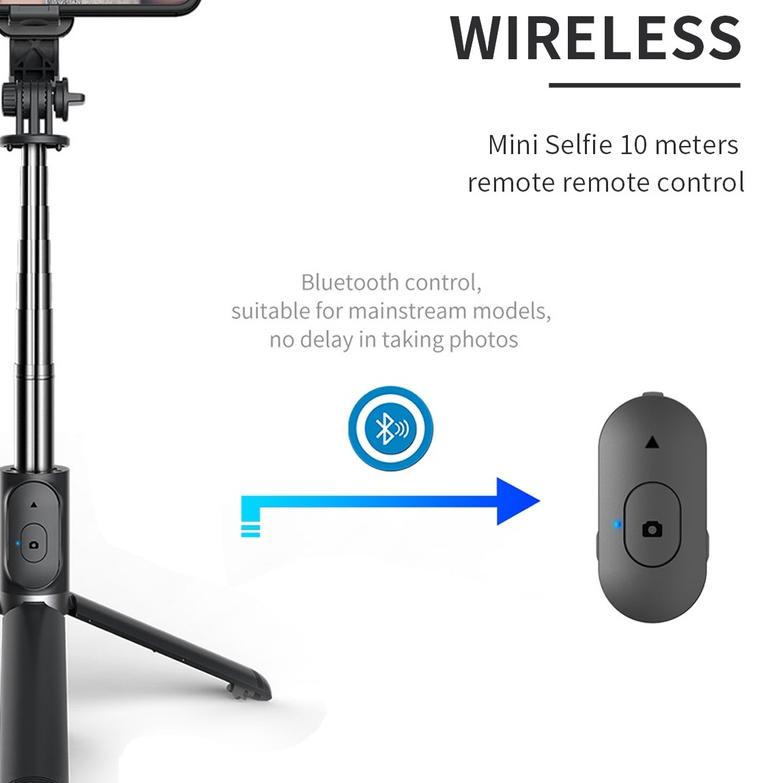☁ Gậy Tự Sướng Bluetooth 3 Trong 1 Có Đèn LED NFK02 / NFK01 ✻
