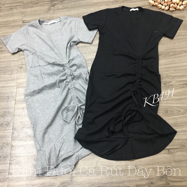 Đầm Body Đuôi Cá Rút Dây Bên Chất Thun Gân Mềm Mại - VN06 | BigBuy360 - bigbuy360.vn