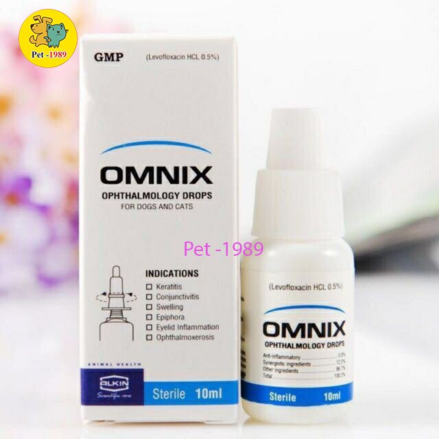 THUỐC NHỎ MẮT CHÓ MÈO OMNIX - ALKIN Pet-1989