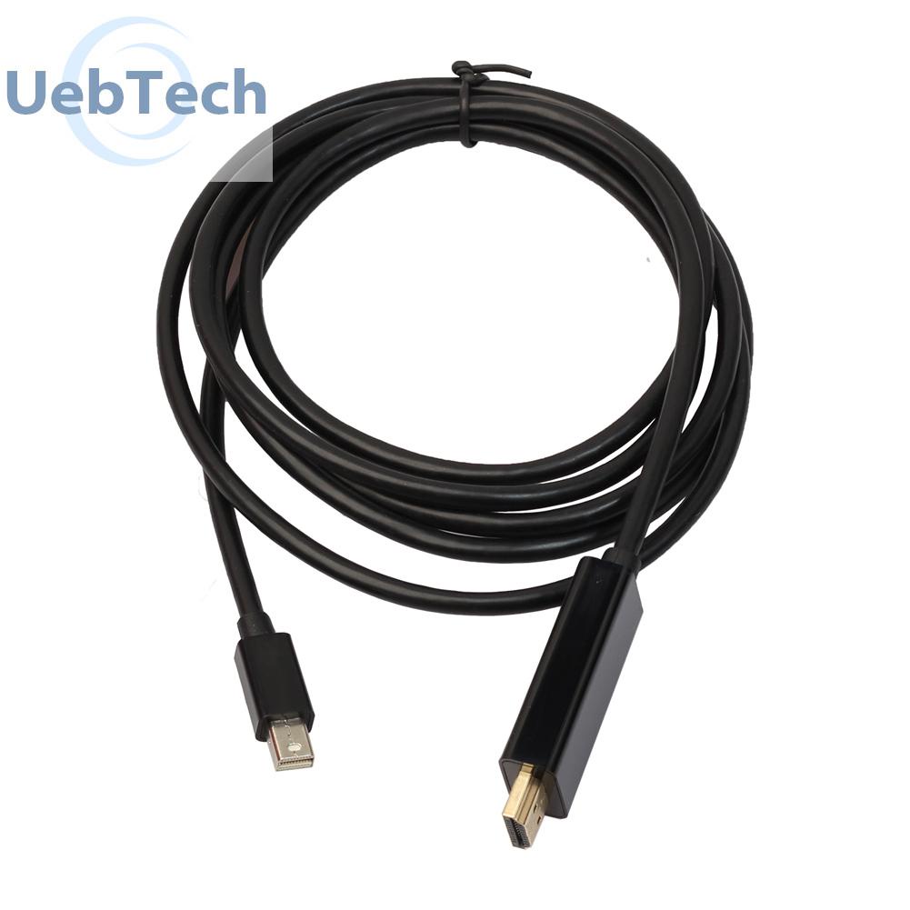 Dây cáp Thunderbolt Uebtech 6Ft chuyển đổi đầu DisplayPort DP mini sang đầu tương thích HDMI cholaptop táo