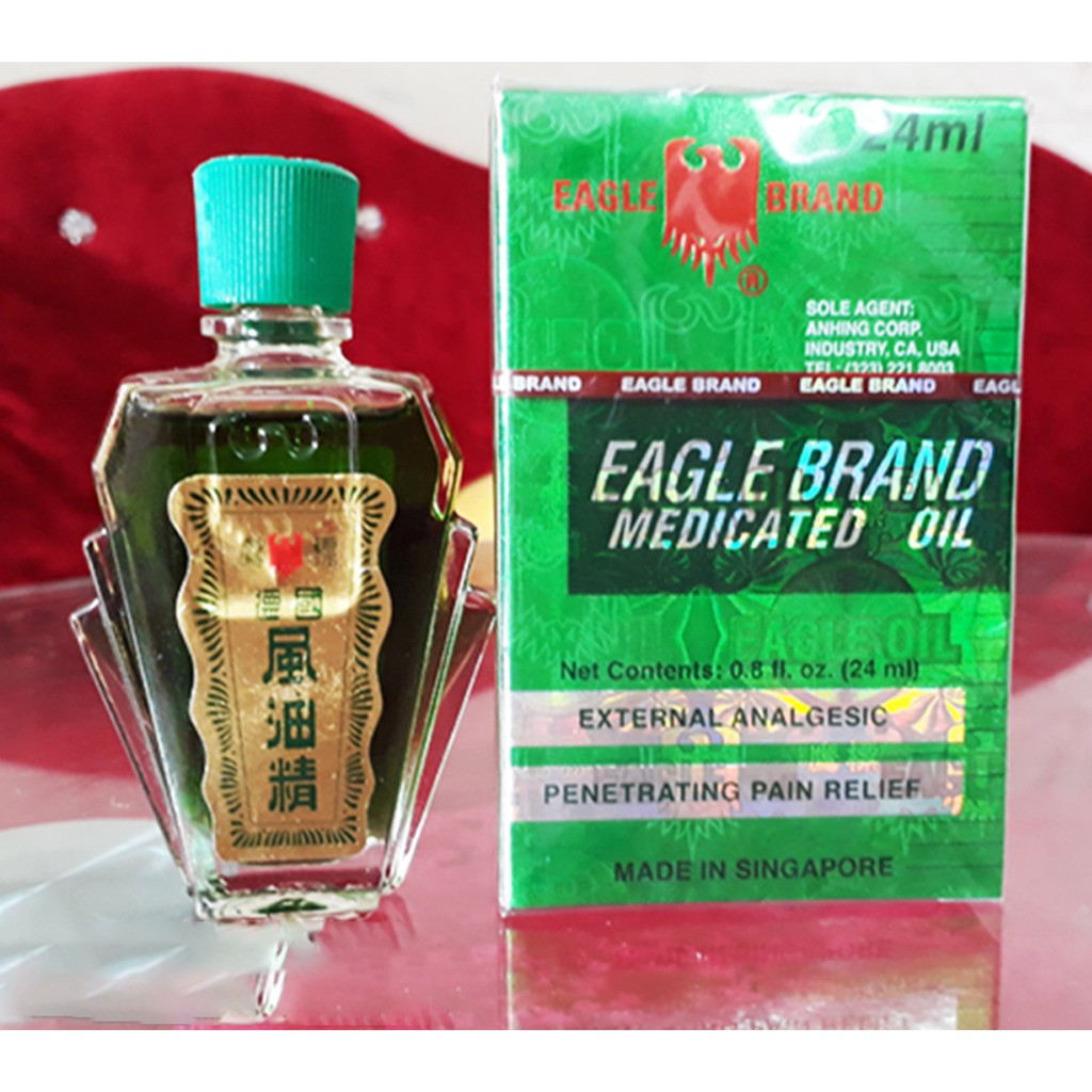 Dầu Gió Xanh Con Ó Eagle Brand Medicated Oil 24ml