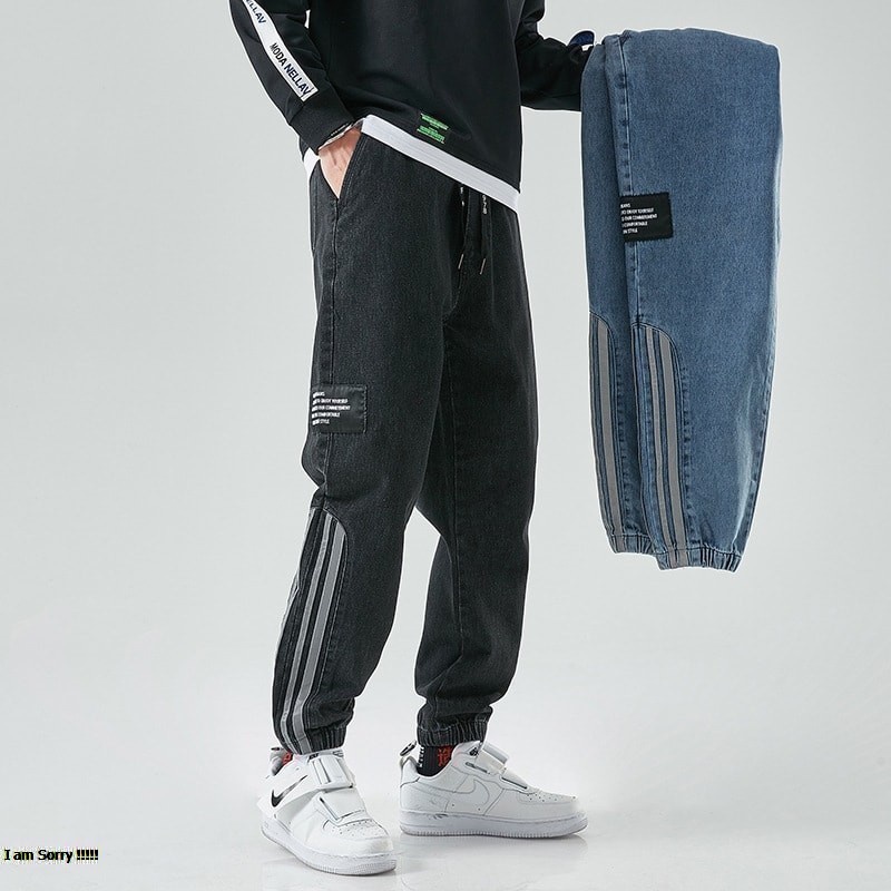 quần jeans jogger có phản quang cá tính nổi bật