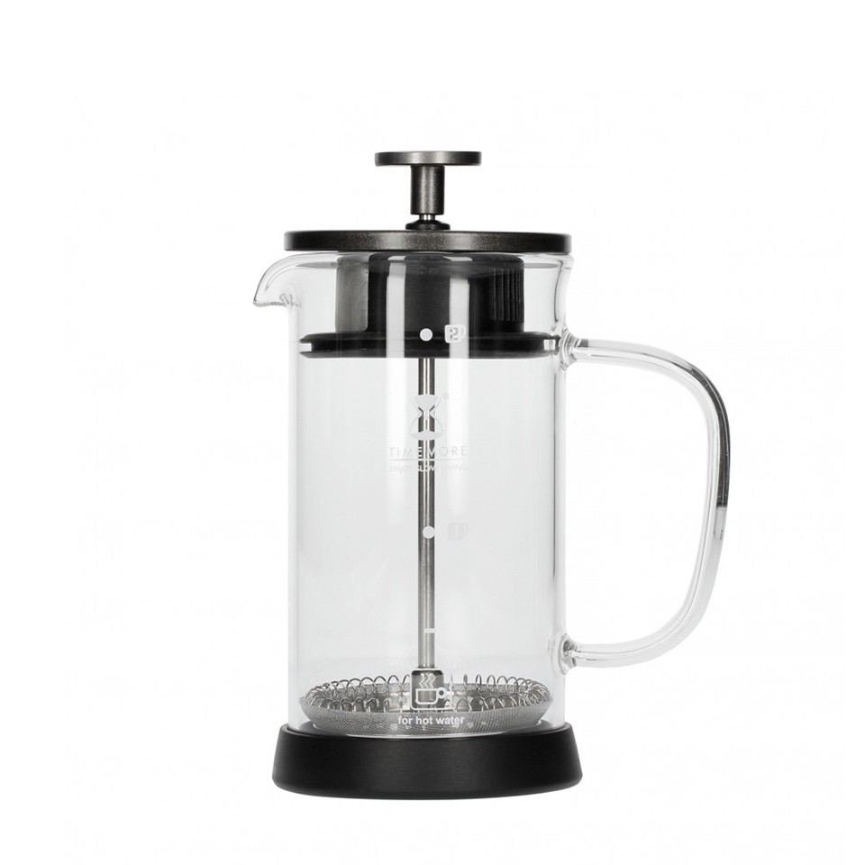 Bình pha cà phê French Press Timemore 3.0 cao cấp - 2 lớp lọc cho cà phê sạch hơn