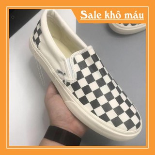 Giày Sneaker Vans Slip On Checkerboard Cao Cấp Đi Học Đi Chơi Full Size Nam Nữ (36-43)