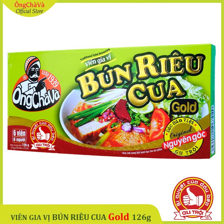 Viên Gia Vị Bún Riêu Cua Ông Chà Và Gold 126gr | BigBuy360 - bigbuy360.vn