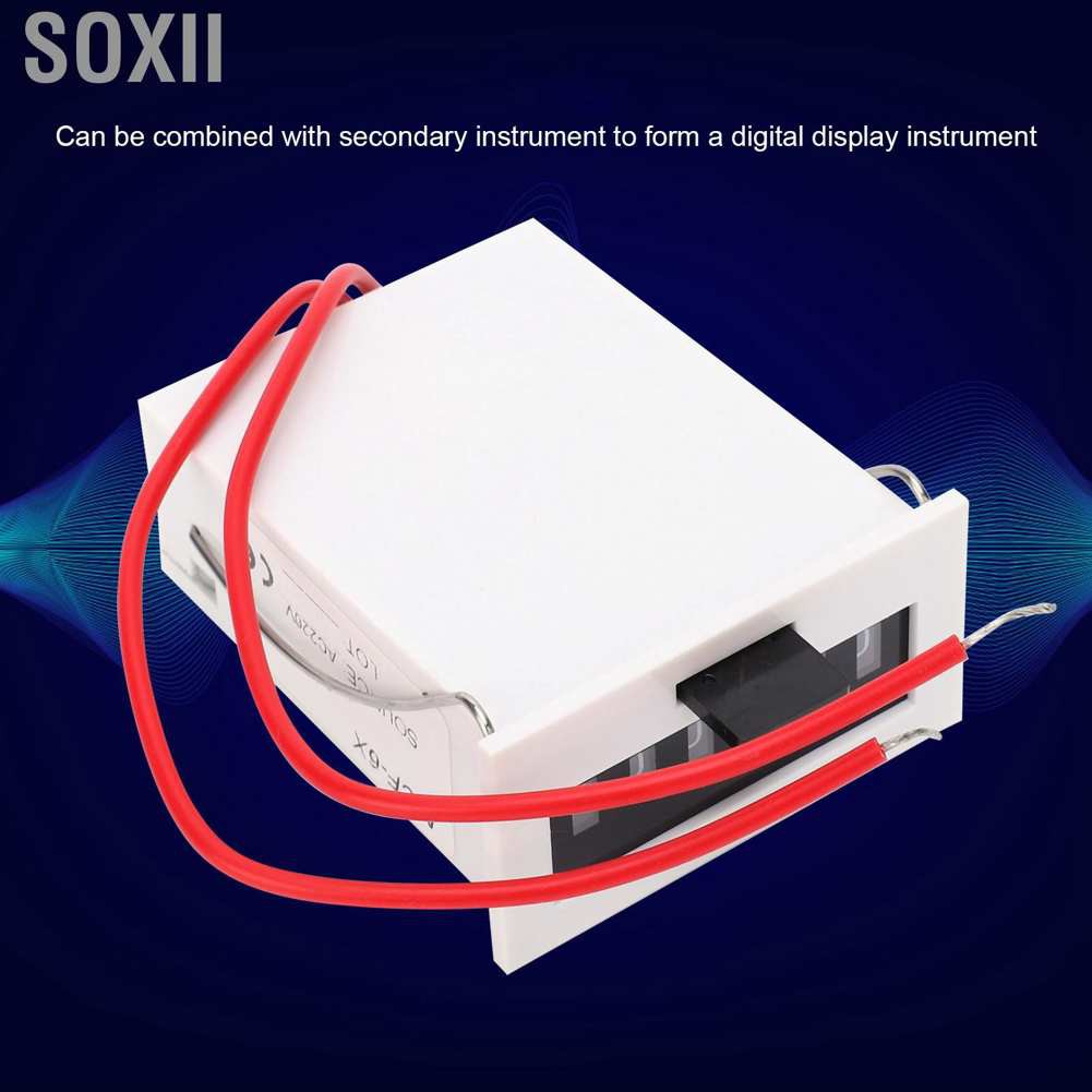 Mô-đun đếm xung điện từ Soxii 6 ký hiệu chất liệu ABS MCF ‑ 6X 0‑999999 AC220V