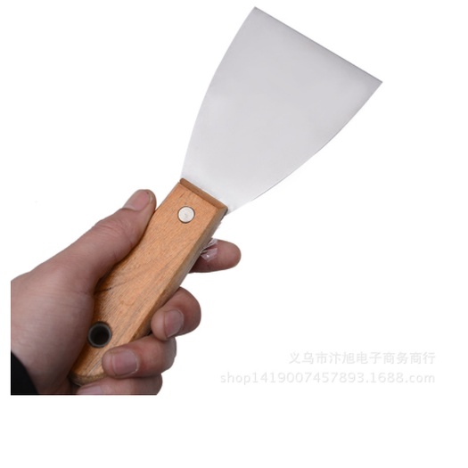 Xẻng inox tay cầm gỗ, 4 inch