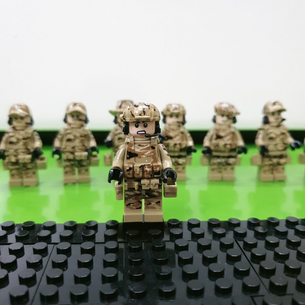 Bộ Đồ Chơi Lego cảnh sát Swat Camo 8 Lego lính đặc nhiệm